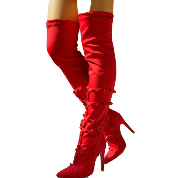 

Woman Boots Over The Knee Womens Thigh High Rain Boots Ankle Shoes Heel For Outdoor, 14 colors