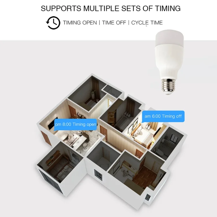 Factory price smart light bulb alexa led works with Amazon Google Home