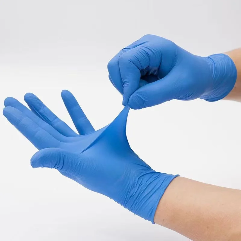 

Food Grade Powder Free 100% Pure Nitrile Gloves Rubber Gloves