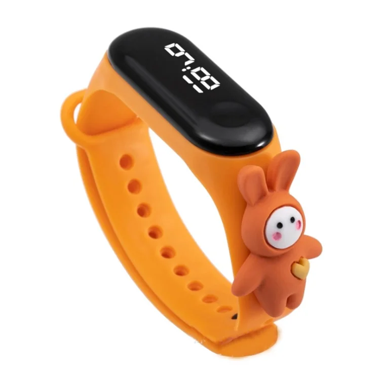 

Hot sale new doll LED electronic watch cute plastic waterproof bracelet children's touch watch elementary school students watch