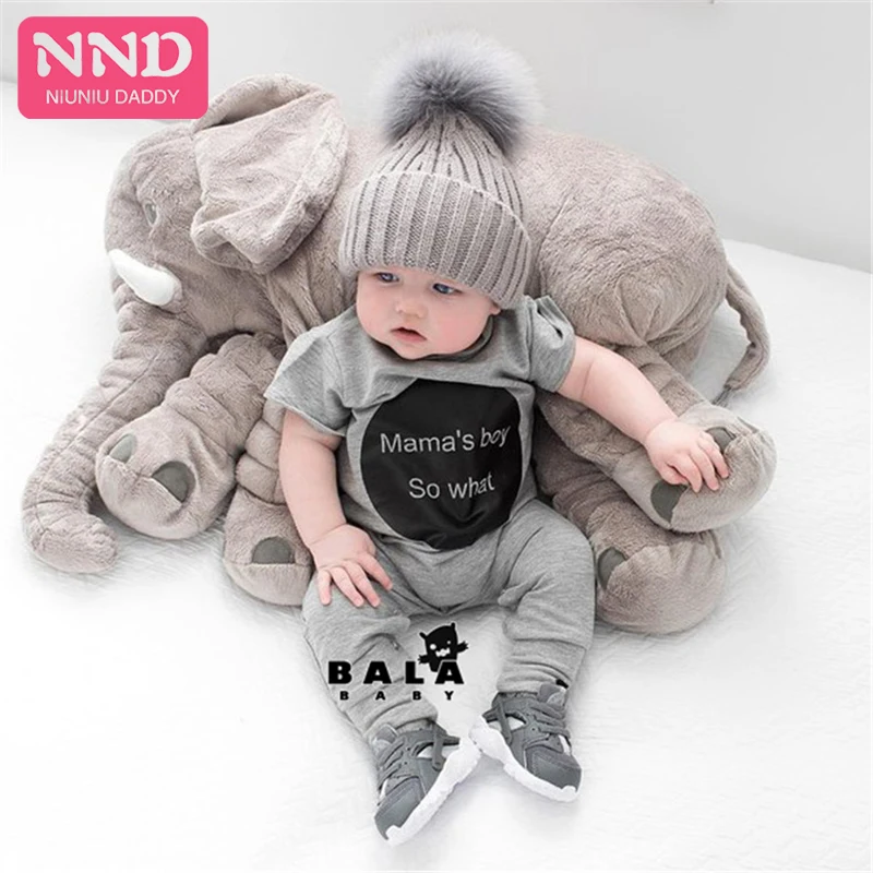 

Free Shipping  Soft Animal Skins Plush Elephant Toys peluche Kawaii Semi-finished Doll for Kids Girl Present Niuniu Daddy, Gray