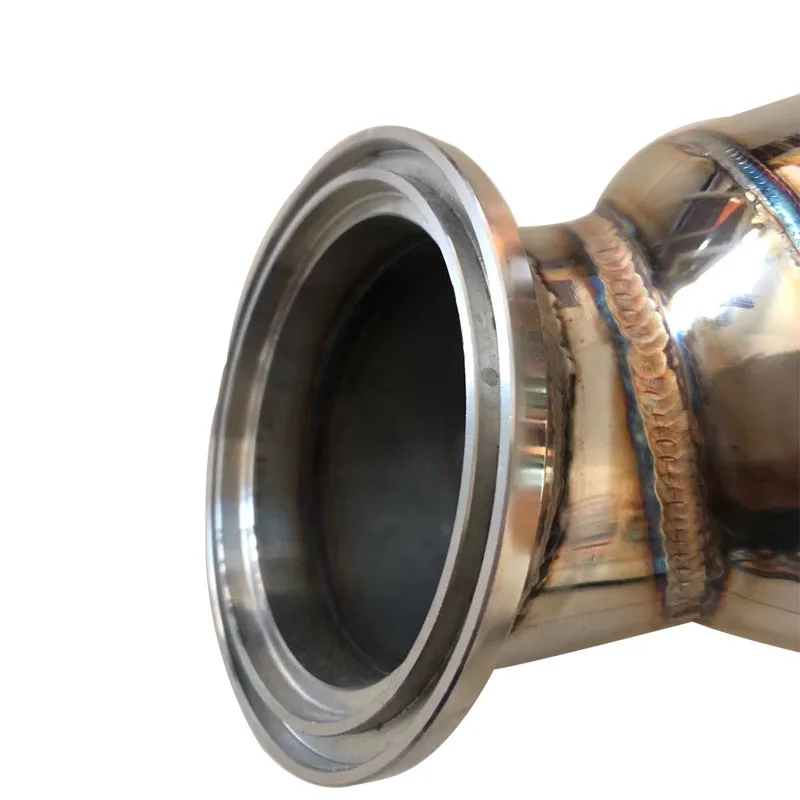 Upgrade Turbocharger Engine Parts Flex Metal Exhaust Downpipe Catalytic