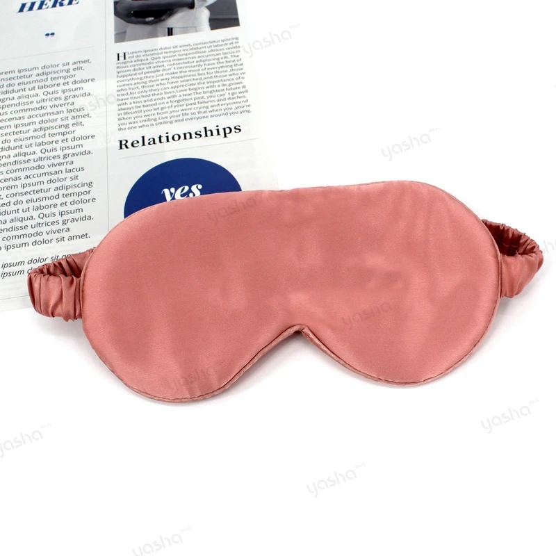 

22MM Mulberry Silk Eye Mask Silk Eyeshade High Quality 6A 100% Silk Sleep Mask, Customized color