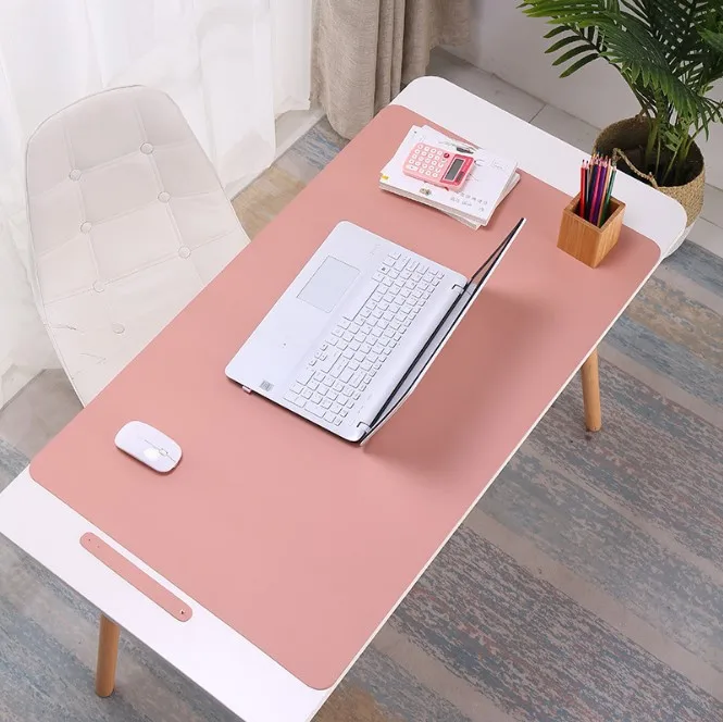 

1PC retail sale free shipping Thin Waterproof PU Leather office desk computer Mouse Pad, Many colors