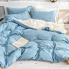 Nantong Factory Direct Supply 100%Cotton Stripe Fabric Plain Style Bed Sheets Pillow