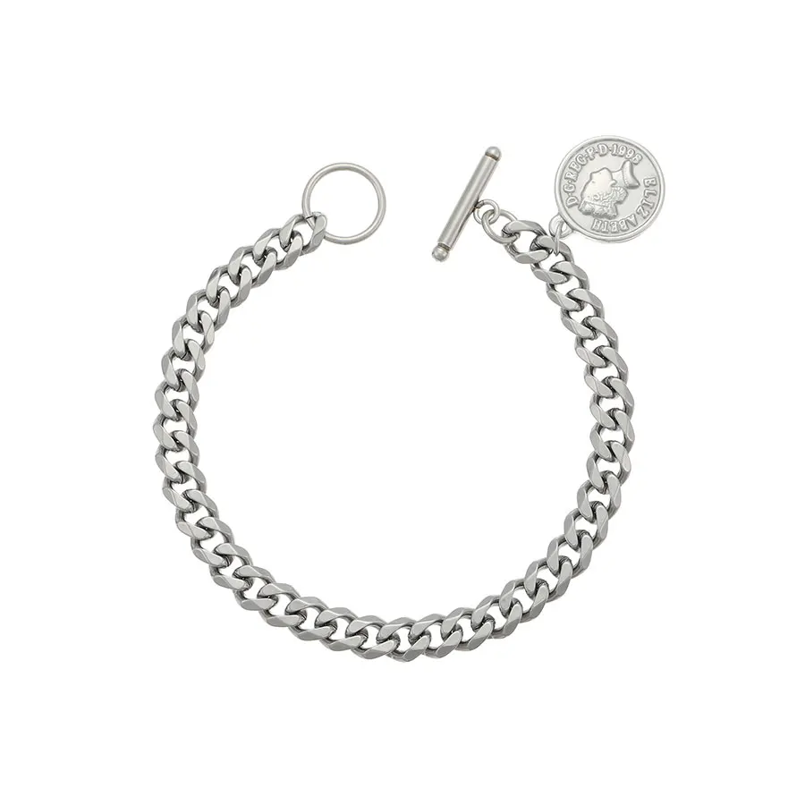 

YXbracelet-261xuping Rhodium plated Stainless Steel Jewelry man bracelet, White