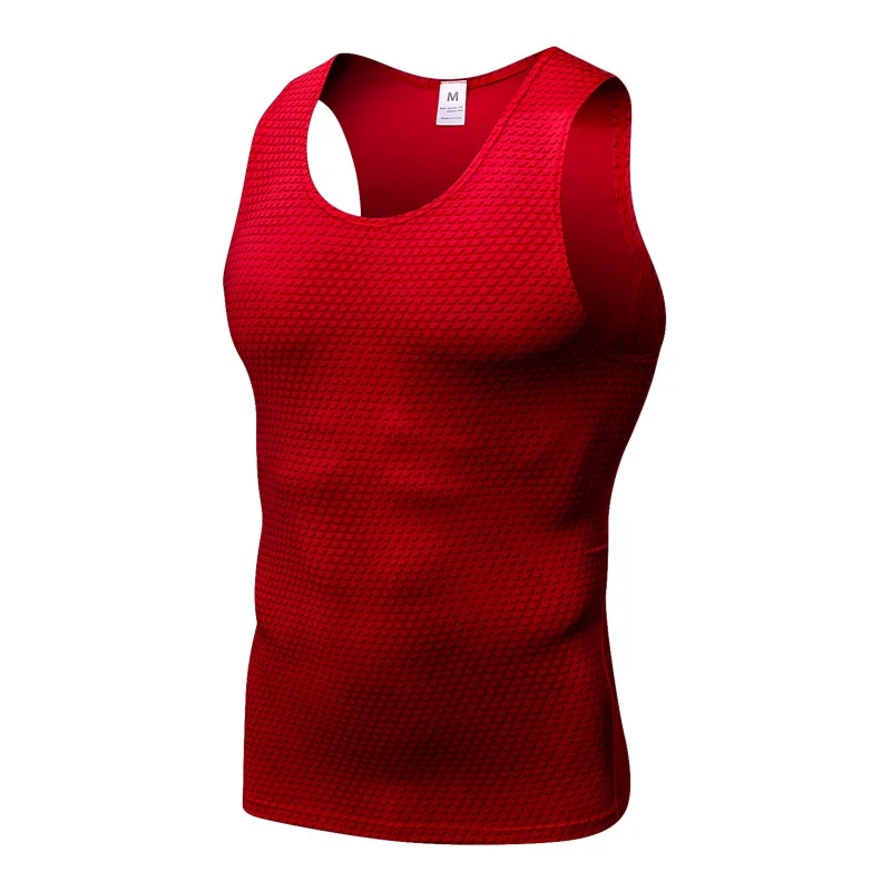 

high quality quick dry Fitness tank top Men Sports Vest, Black, blue