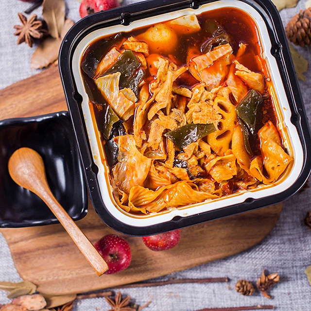 
24 boxes/Carton Convenient And Delicious Style Food Portable Spicy Self-Heating Tuo Tuo Meat Hot Pot 