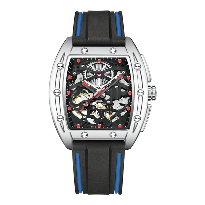 

Custom Oem Logo Private Label Luxury Wristwatch Automatic Movement Chronograph Tourbillon Waterproof Men Mechanical Wrist Watch, 3 colors