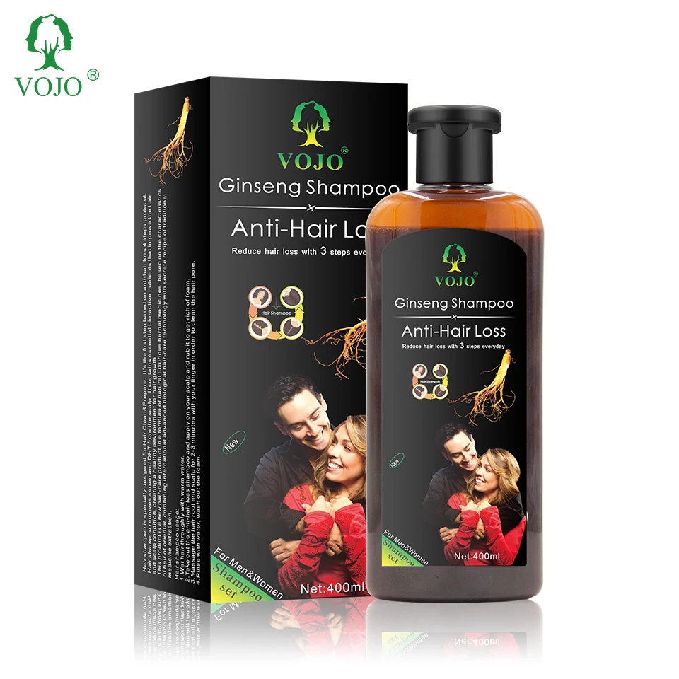 

VOJO ginseng Plant Herbal Formula Oil Control Hair Thickening Anti Hair Loss Hair Growth Shampoo