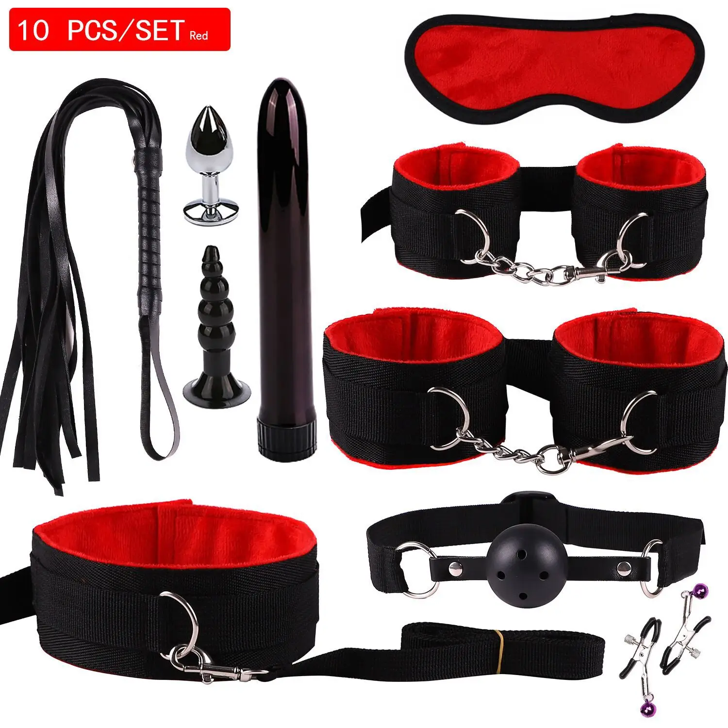 
gay free video male leather bondage set bdsm restraint bondage sex toy Whips Collar HandCuffs 