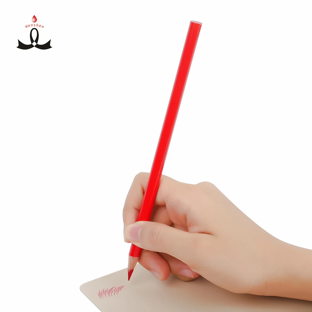 

WSPMU Hot Selling Permanent Makeup Lip Pencil Microblading Training Lip Pencil Tattoo Makeup Pencil For Lip, Red