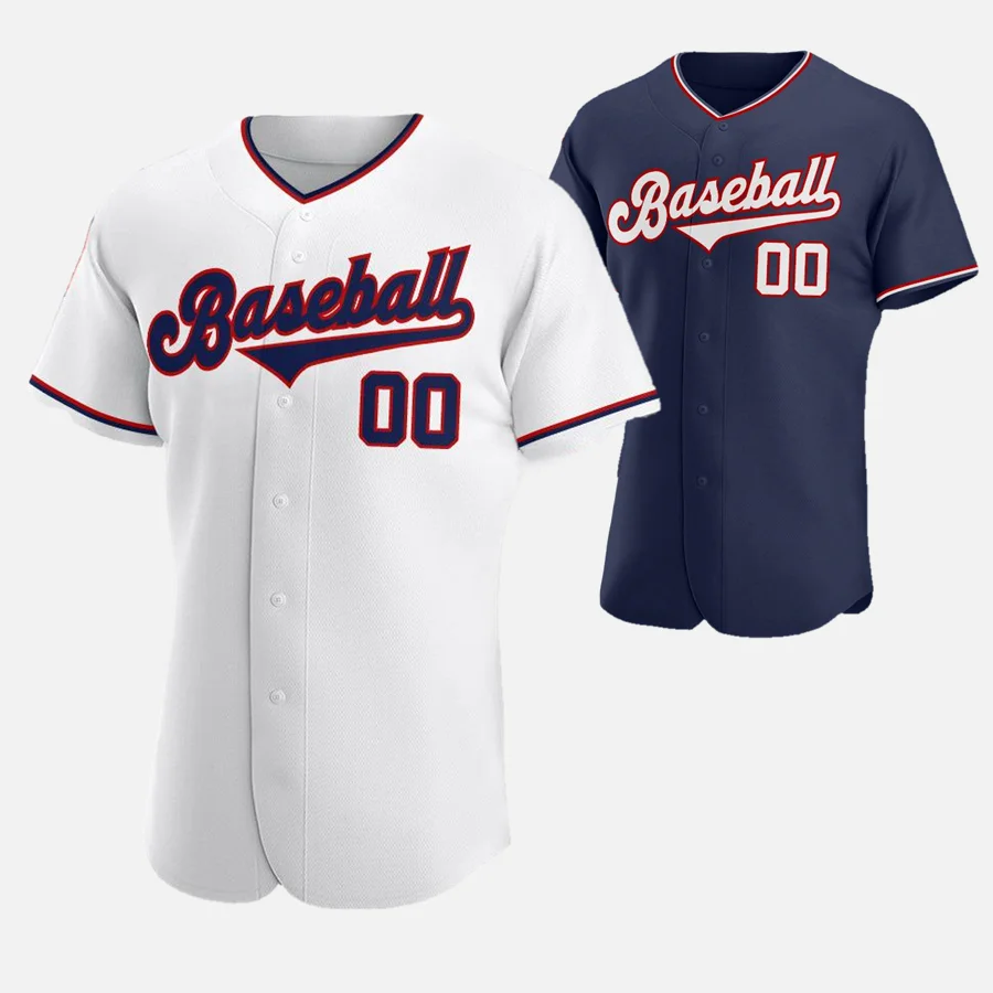 

Drop Shipping Customized Embroidery Minnesota White Navy Baseball Jersey For Men Women Kids, Custom accepted