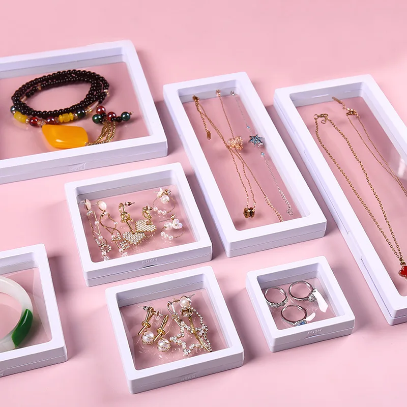 

Custom clear color jewelry earrings necklace packaging box, Picture