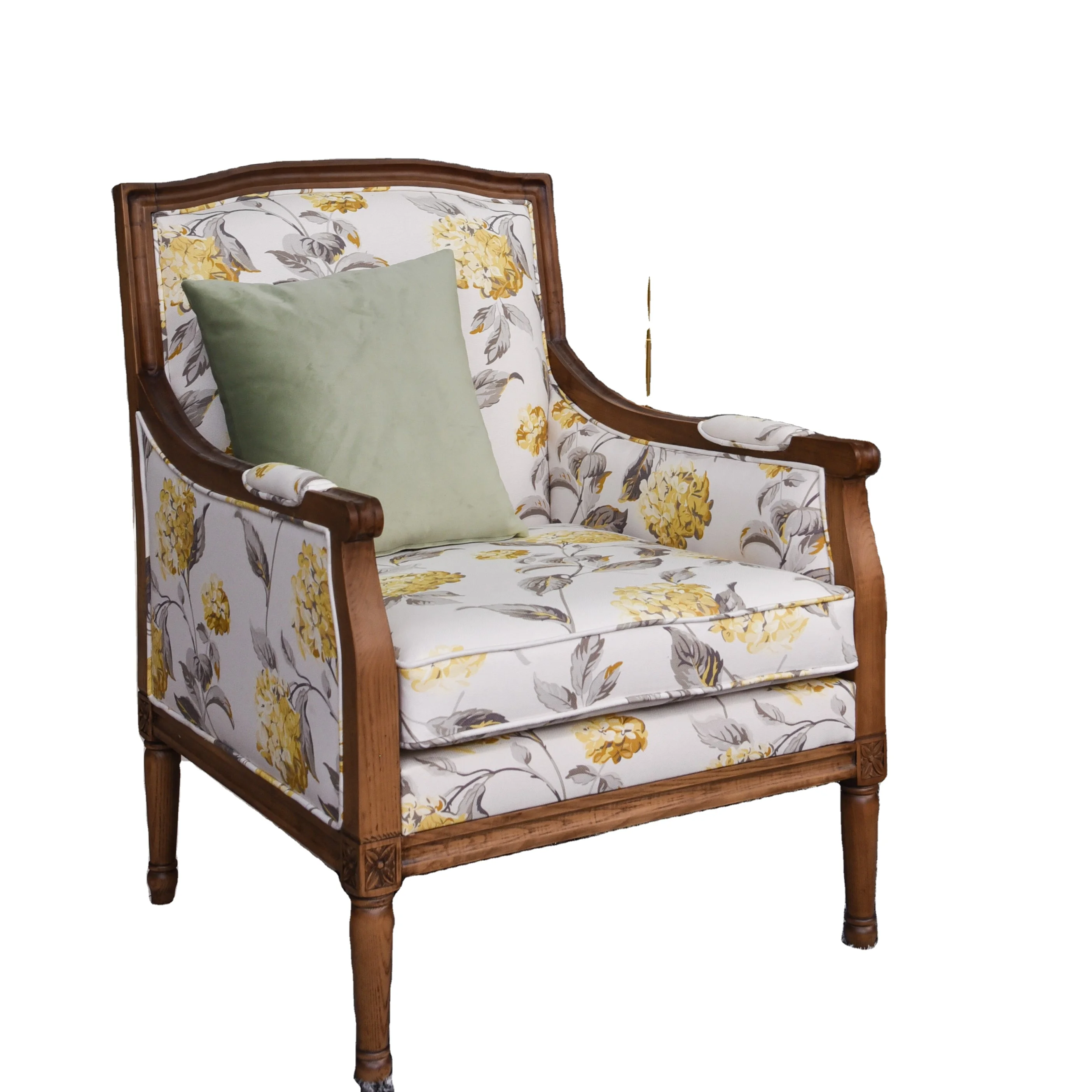 
Colorful style antique flower armchair living room furniture MF 1805 