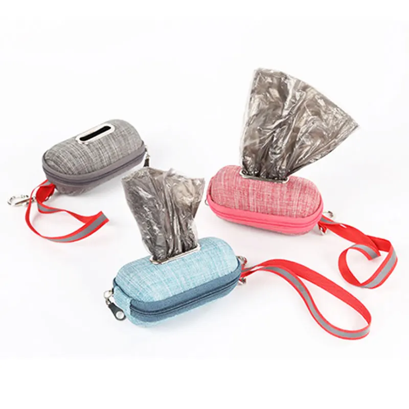 

Eco-friendly Waterproof Dog Poop Bags Bio-degradable Pet Waste Dispenser Poop Bag Holder Oxford Dog Poop Bags