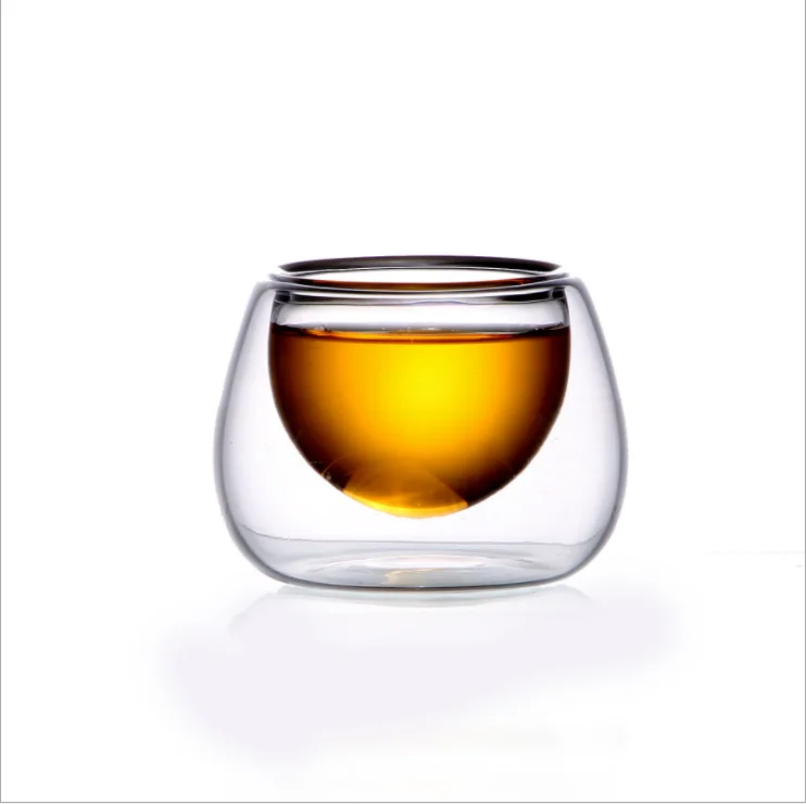 

Clear 50ml Glass Coffee Espresso Cup Set Double Wall Glass Cup, Transparent