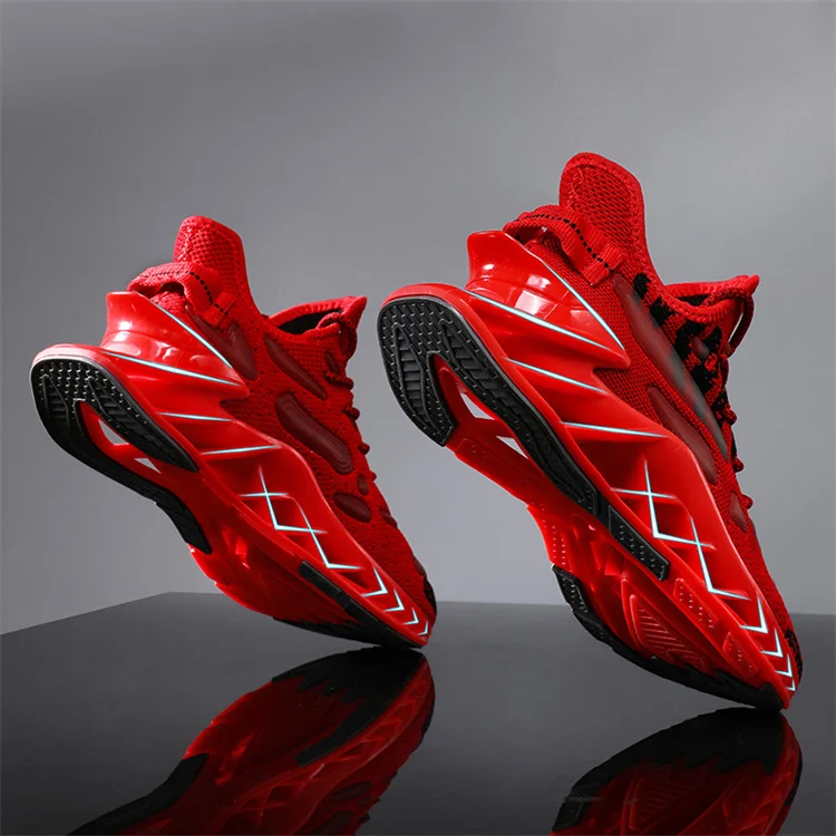 

Fashion Luxury Youth Luminous Breathable Blade Flat Sneakers Men Shoes Casual Sport Men Walking Style Shoes