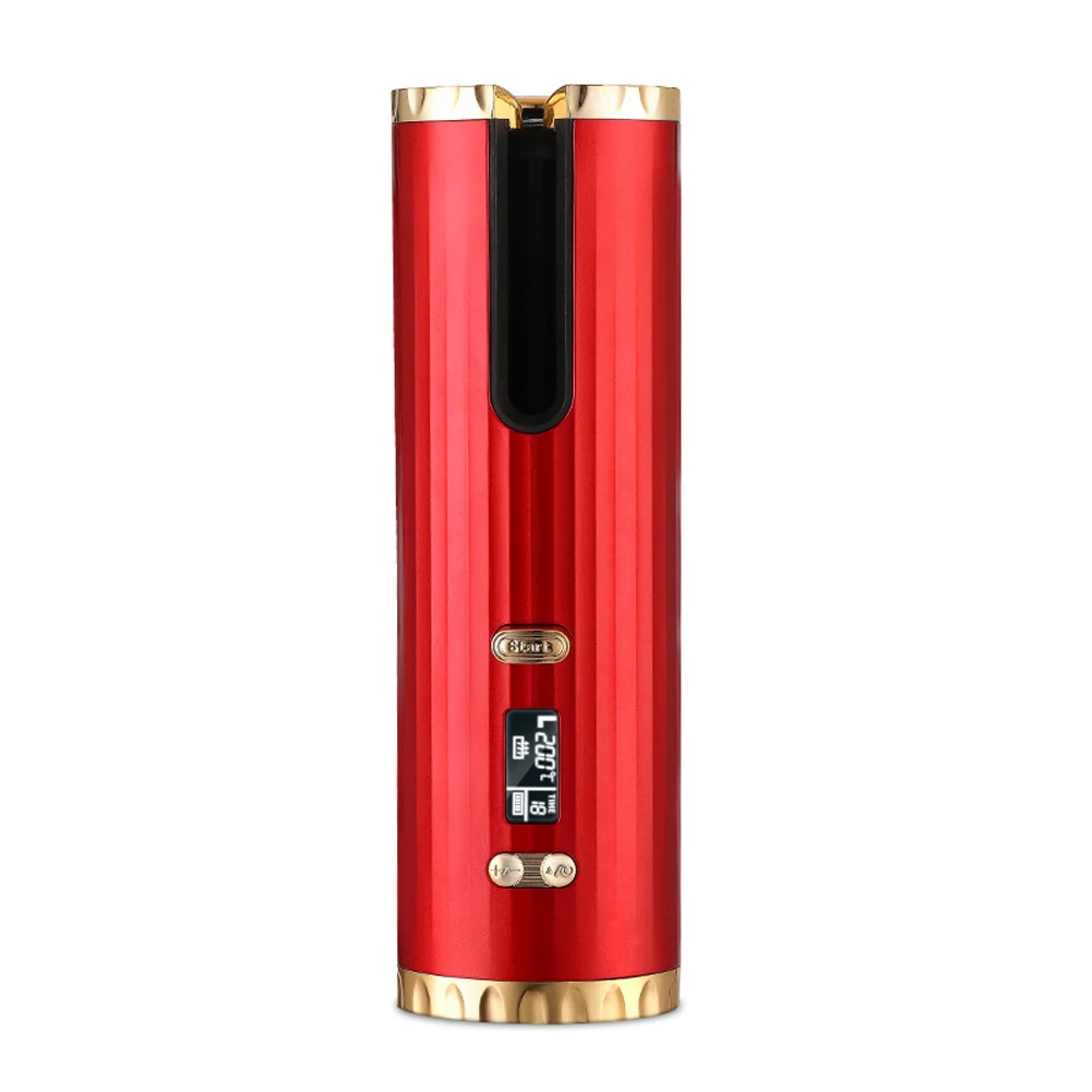 

2021 New idea Factory Price Multi-function cordless automatic hair curler USB Wireless Rotating Travel Portable hair curler, White,gold,purple