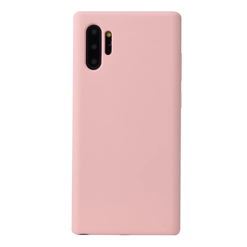 

Girl Phone Case For Samsung Galaxy NOTE 10 Original Liquid Silicone Case ECO-friendly Rubber Smartphone Cover, 15 colors