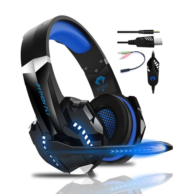 

Free Sample Audifonos PYTHON FLY G9000 Pro Noise Canceling Headset Gaming Headphones With Microphone For PC XBOX ONE