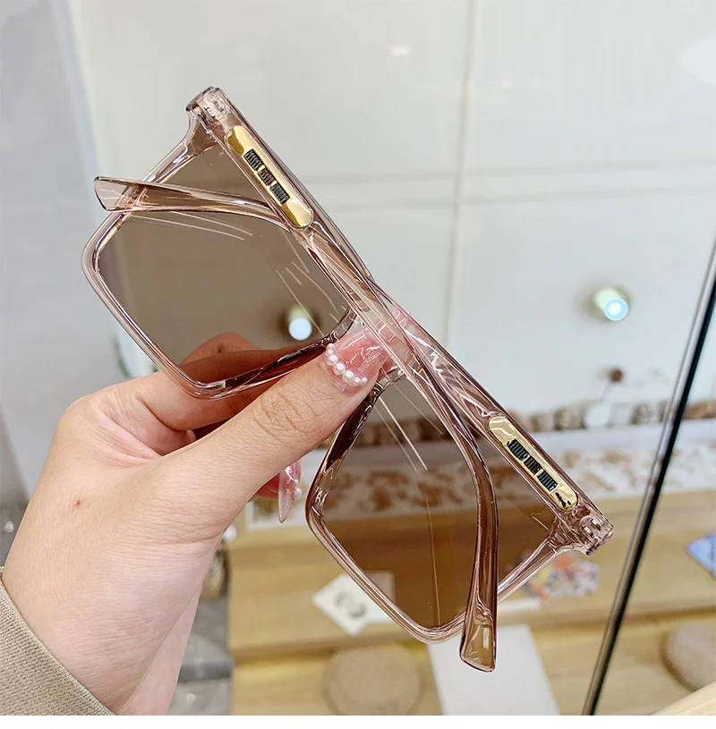 

Brand Designer Sun glasses Big Square Oversized Shades Sunglasses Fashion Eyewear, 6 colors