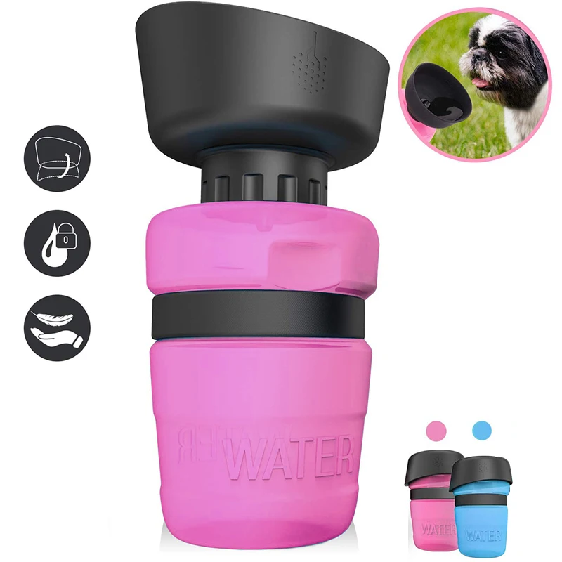 

Upgraded Foldable Bowl Pet Drinking Water Leak Proof Bottle for Outdoor