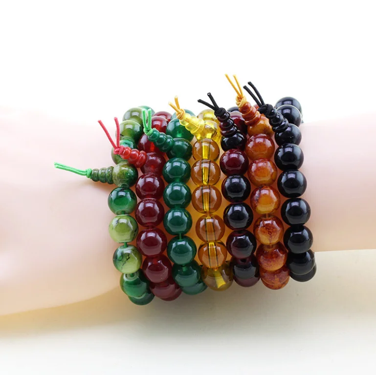 

Natural Onyx bead Bracelet Prayer Beads Islamic Misbaha Muslim Amber Tasbih Rosary jewelry,Agate men bangle chain bracelet, Customized color