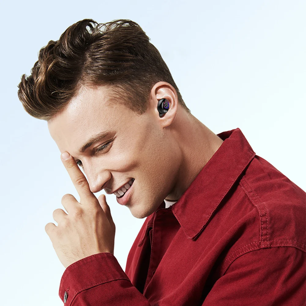 Free Shipping 1 Sample OK IPX6 TWS Earphone 5.0 Touch Music Wireless Earphones Stereo Headphones Wireless Earbuds - ANKUX.COM