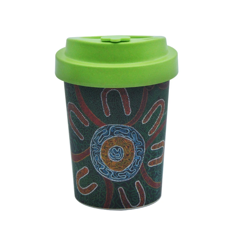 

Mikenda Fiber Reusable Bamboo Coffee Cup Custom Design Wholesale Degradable