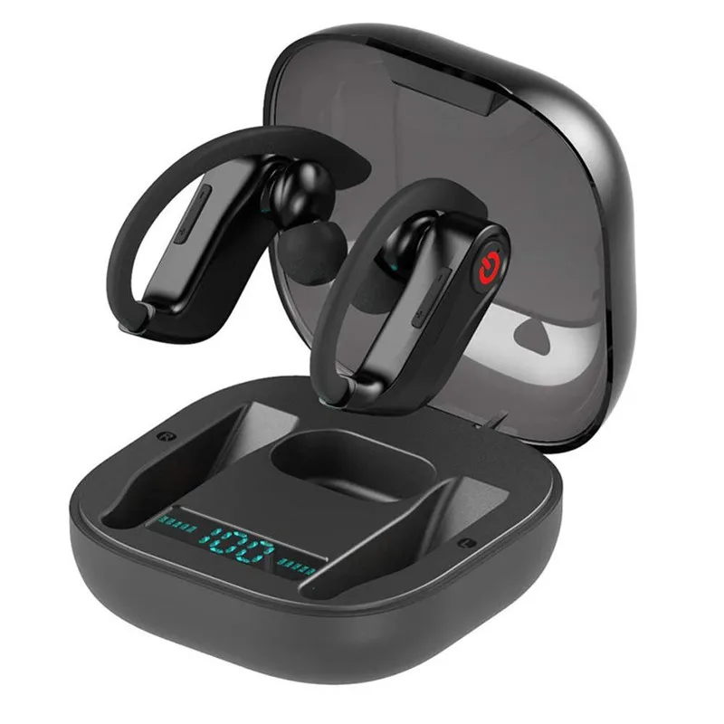 

2019 New HBQ PRO TWS Q62 Wireless Earphone 5.0 Stereo Sport Waterproof Ear Hook headphone with 950mAh Charging Case