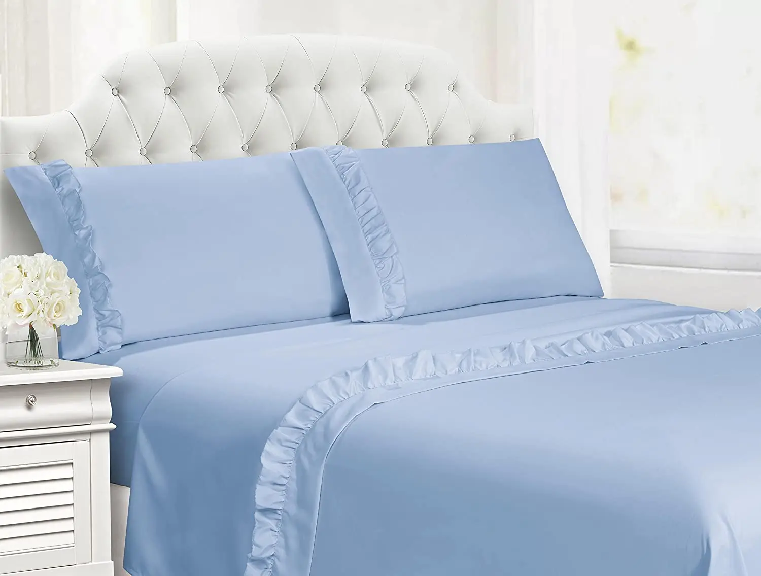 Ultrasoft Elegant 2" Ruffled Hem 100 Polyester 90gsm Double Brushed