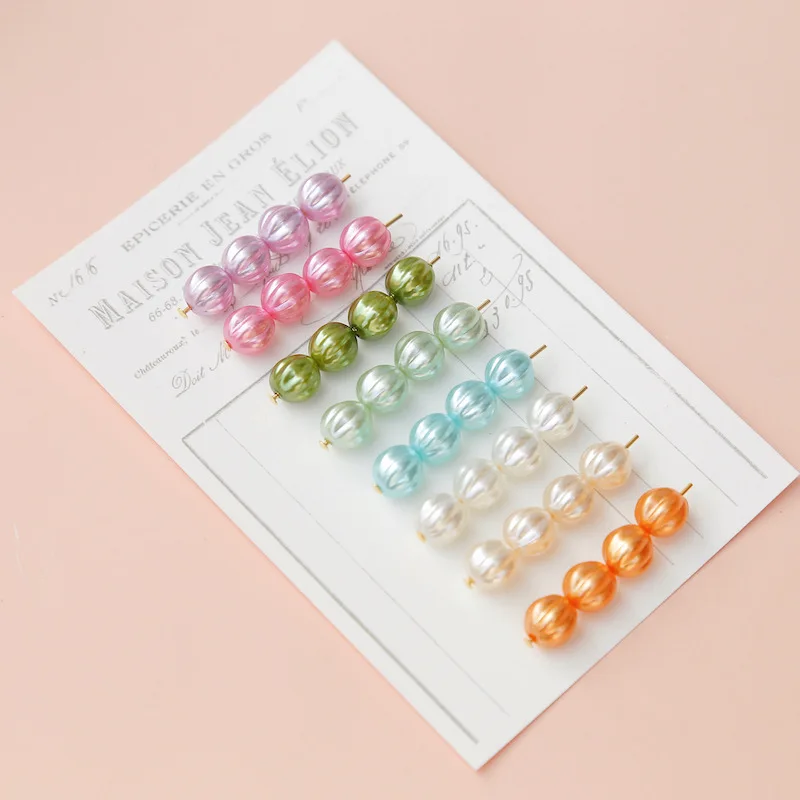 

Retro Acrylic Pumpkin Beads Earrings Necklace Bracelet Handmade Diy Accessories