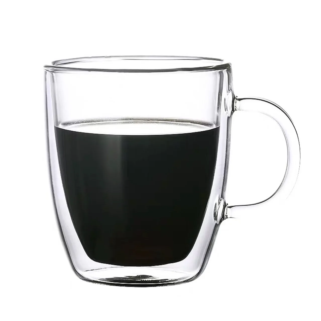 

reusable double wall coffee tea wine crystal glass coffee cup sets with handle manufacturers