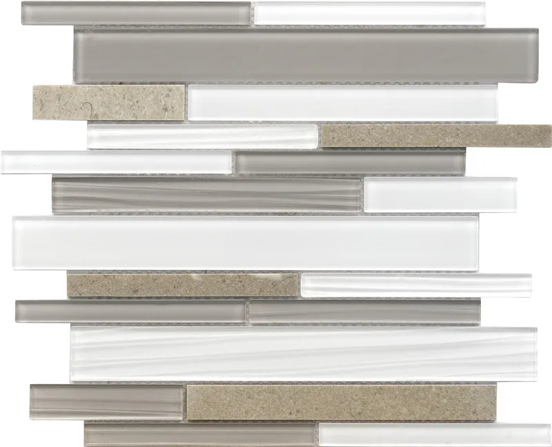 Venta al por mayor vidrio de mármol tira mosaicos-Compre online los