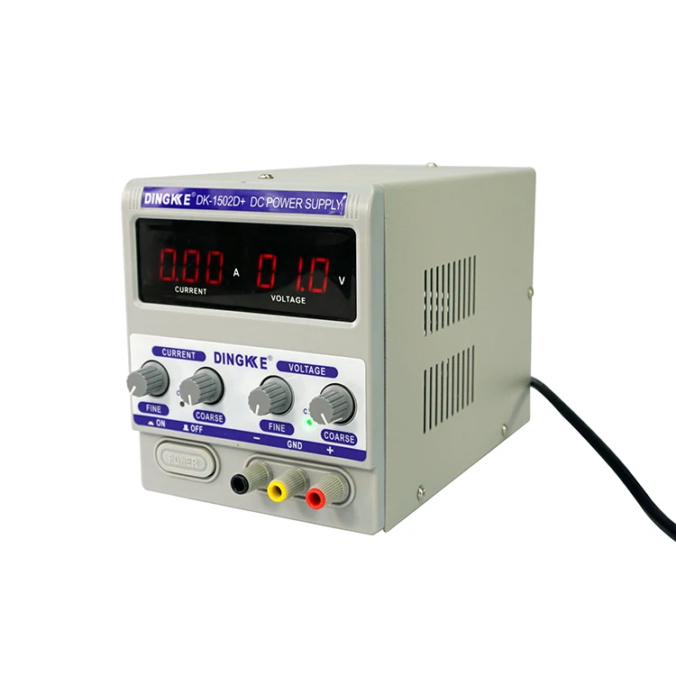 DINGKKE 1502D 30W 15V 2A Adjustable Digital Dc Power Supply for Mobile Phone Laptop Repair