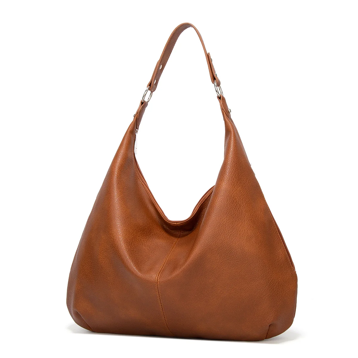 

Ready To Ship Brown PU Leather Hand Bags Shoulder Women Leather Handbag, 6 colors or customized colors