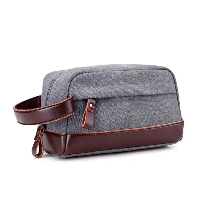 

Hanging travel real leather toiletry bag for men suitcase traveling makeup bag caseblack fabric toiletry bag for men waterproof