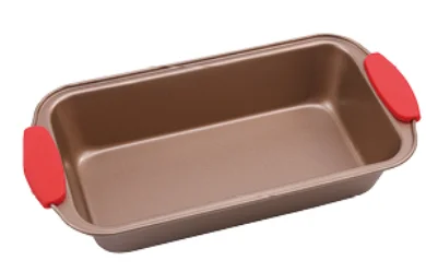
K-115-SH-RG Copper Round Cake Pan with Silicone Handle 