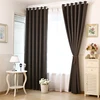 Pure color linen wind full shade curtain cloth modern simple finished heat insulation sunscreen curtain Nordic bedroom
