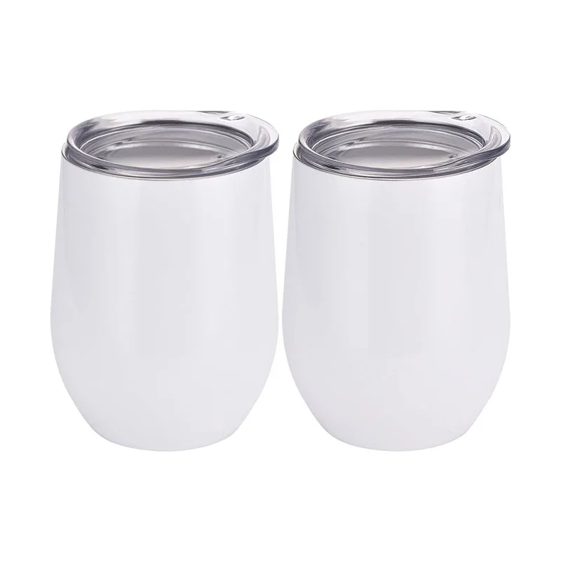 

Custom Print christmas day 12 oz Reusable stainless steel insulated White Blank Sublimation Thermal Wine Tumbler Cup, Customized color for sublimation blanks wine tumbler