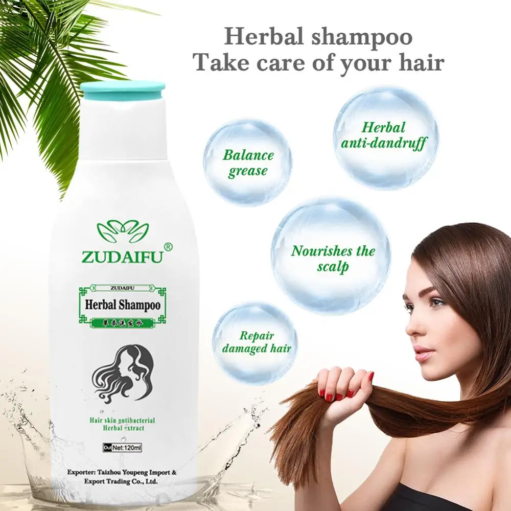 

Zudaifu Hair Psoriasis Seborrheic Skin Care Treatment Dermatitis Eczema Compound Herbal Shampoo 120ML wild growth hair oil