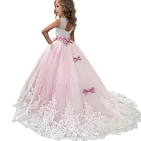 

Hot Selling Designer Kids Clothes Little Girl Ball Gowns Flower Girls Long Dress LP-231