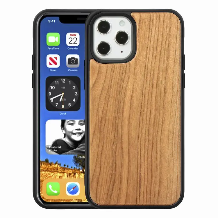 

Factory wholesale new magnetic wooden tpu anti-fall phone case for iphone 13 pro max wood case