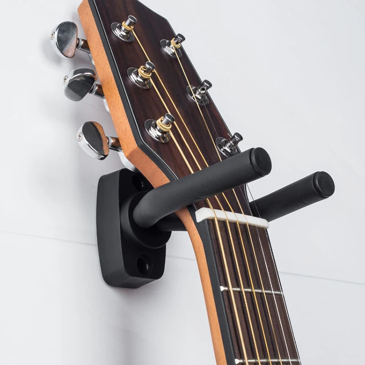 

Factory price 6pcs durable guitar hook support guitarra stand wall guitar wall hanger hook gancho de pared para guitarra, Black