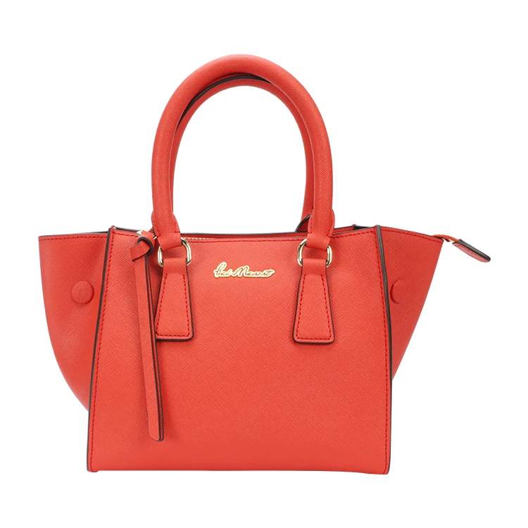 

Blu Flut custom logo designer women leather fashion design genuine leather handbag for women, Black,red