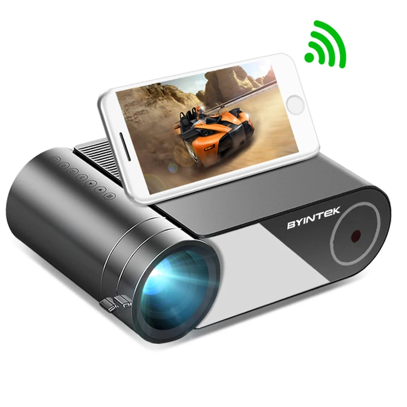 

BYINTEK K9 Multiscreen LED Projector for Smartphone 4000 Lumens 720p, Black