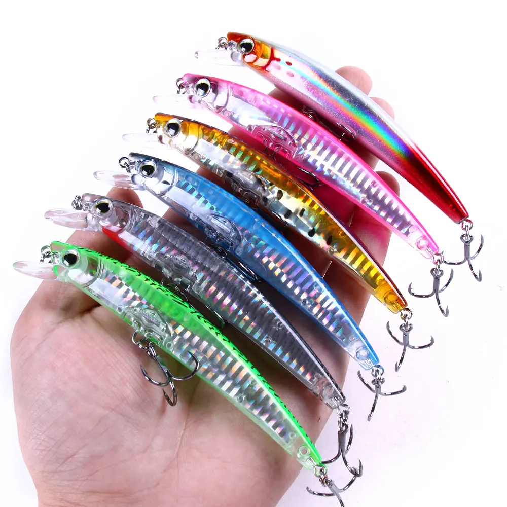 

12CM /14G vivid natural artificial vibration bait fishing lure minnow hard body bait fishing lures, 5 colours available/unpainted/customized