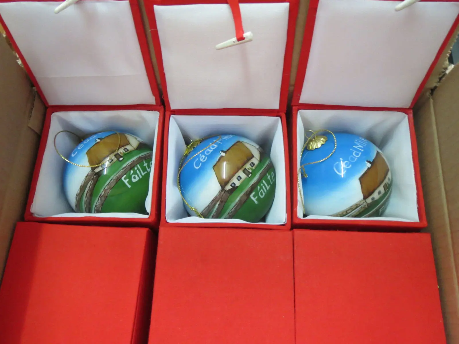 
Custom wholesale inside-bottle decorative painting ornaments christmas decorations ball glass for crafts 