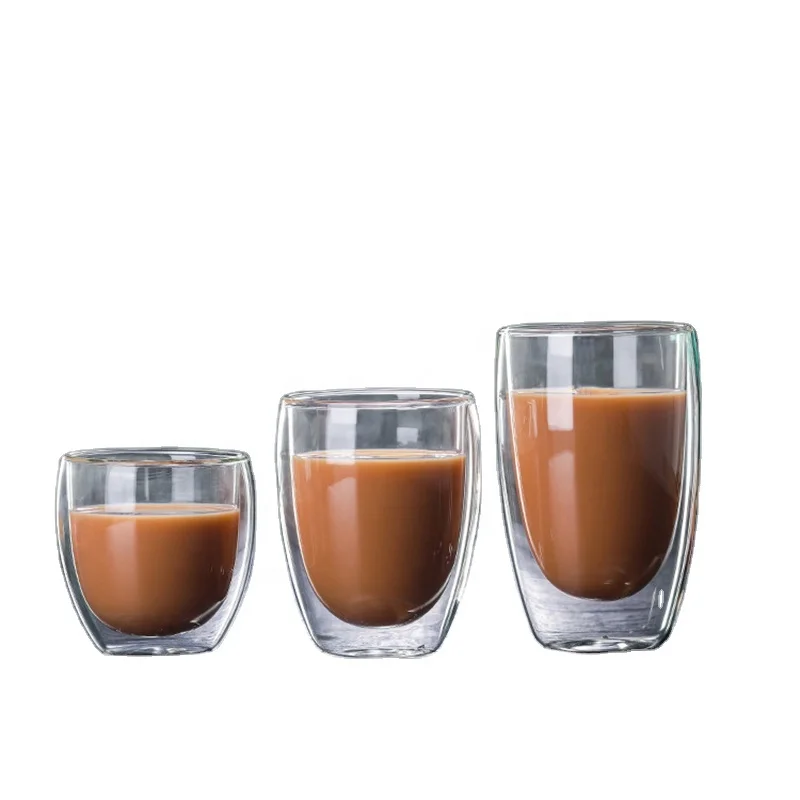 

Water Bottle Coffee Cup Set Heat-resistant Double Wall Glass Cup Beer Handmade Beer Mug Tea Whiskey Glass Cups, Customized color